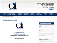 Tablet Screenshot of corbettinsurance.com